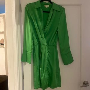 Green blazer dress